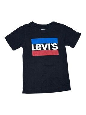 Levi's Boys' Black Logo T-Shirt Size 6-7 Years